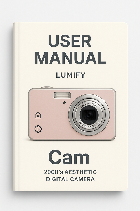 User Manual 2000s AESTHETIC DIGITAL CAMERA